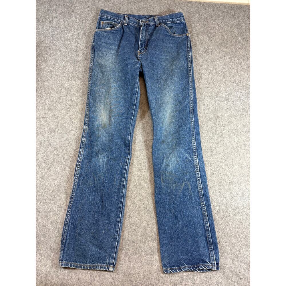 Vintage 90s Power Blues Bootcut Jeans Mens 29x29 Blue Denim Cotton Faded Retro